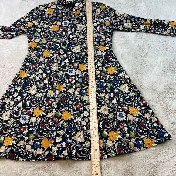Altard State Long Sleeve Floral Boho Mini Dress Size Medium Fall Stretchy Short - Picture 7 of 12